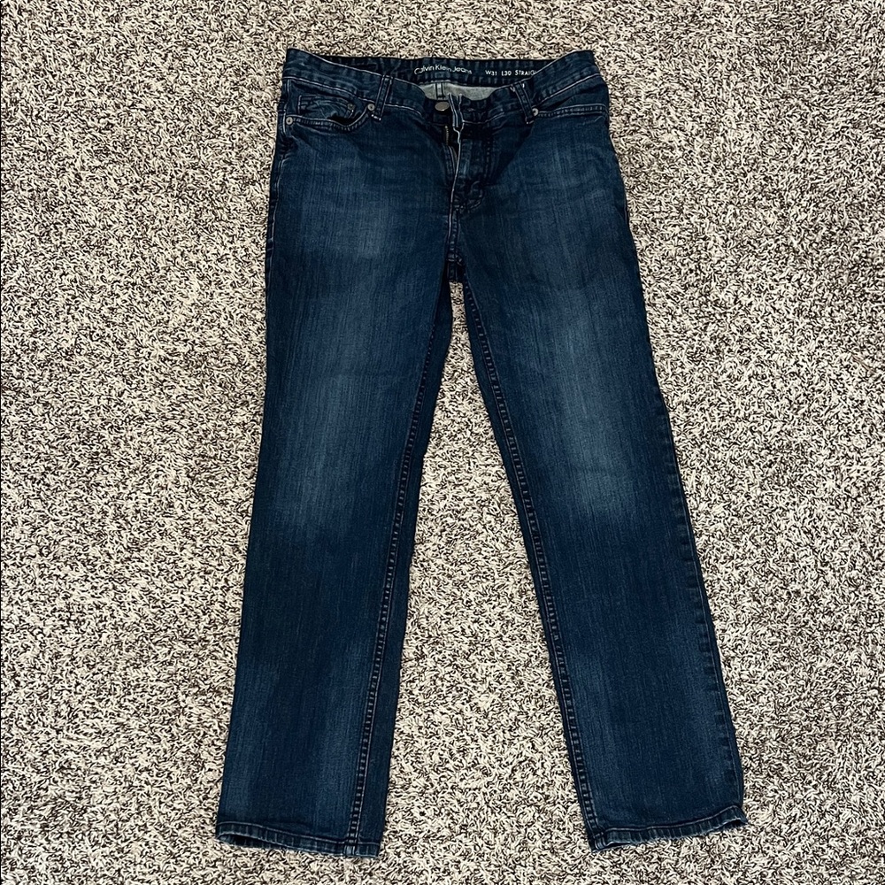 Calvin Klein Women’s Jeans Indigo Straight Leg Size 10 (31) The Perfect Jean